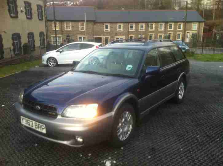 2001 SUBARU LEGACY OUTBACK H6 AUTO BLUE/GREY AWD