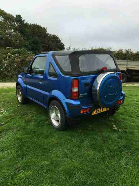 2001 JIMNY JLX BLUE CONVERTIBLE