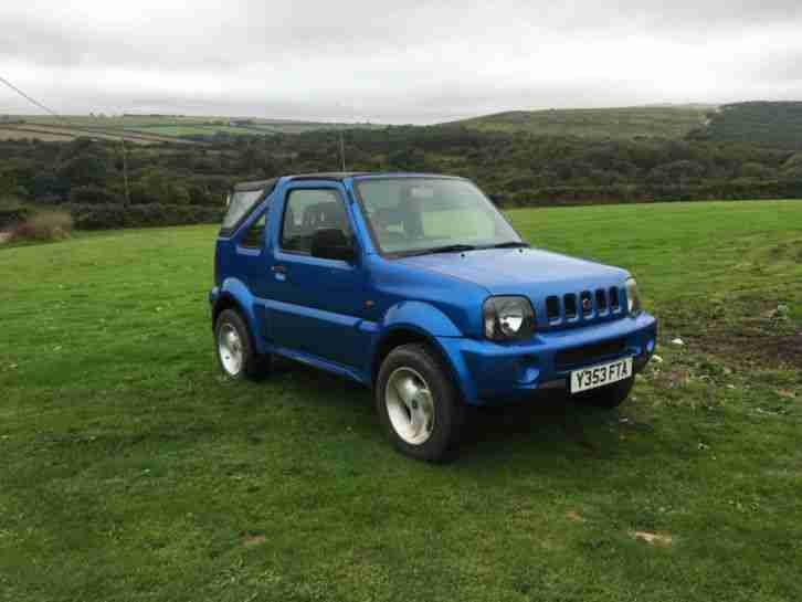 2001 SUZUKI JIMNY JLX BLUE CONVERTIBLE