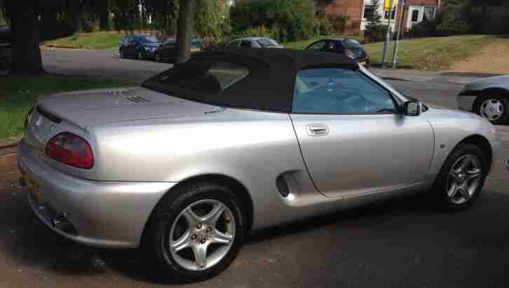 2001 Silver MGF 1.8 Sports Car Soft Top Convertible Low Mileage