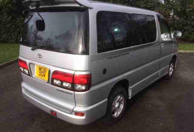 2001 TOYOTA TOURING HIACE 2.7 AUTO 8 SEATER MPV SILVER PETROL & GAS 33000 MILES