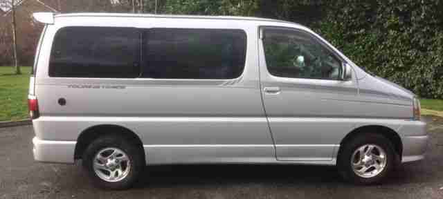 2001 TOYOTA TOURING HIACE 2.7 AUTO 8 SEATER MPV SILVER PETROL & GAS 33000 MILES