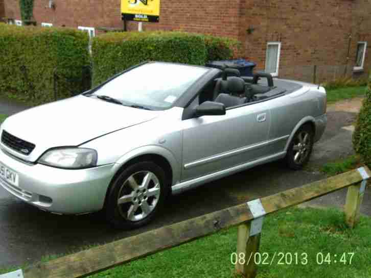 2001 VAUXHALL ASTRA COUPE CONVERTIBLE SILVER SPARES OR REPAIR
