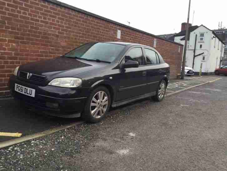 2001 VAUXHALL ASTRA SXI 16V BLACK no reserve