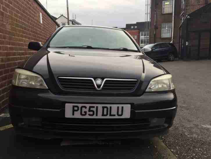 2001 VAUXHALL ASTRA SXI 16V BLACK no reserve