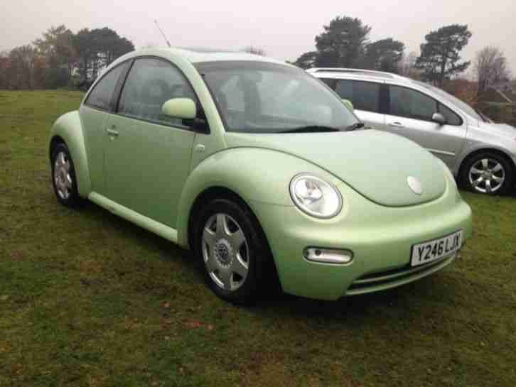 2001 VW BEETLE PEARLECENT GREEN STUNNING CAR THROUGHOUT MUST BE SEEN