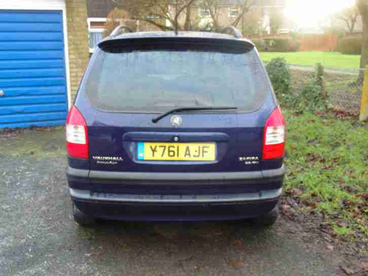 2001 Vauxhall Zafira 2.2 Elegance Selling as Spares or Repairs, See Advert