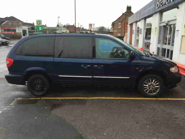 2001 Y CHRYSLER GRAND VOYAGER LIMITED AUTO BLUE LPG # NO RESERVE #