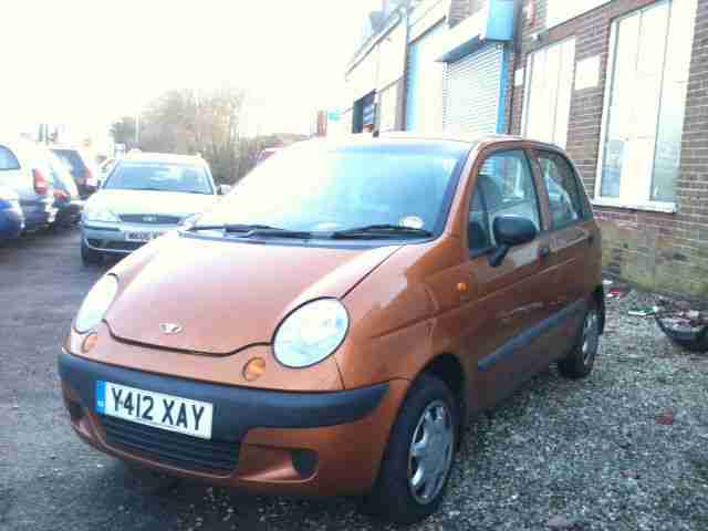 2001 Y Daewoo Matiz 0.8 SE SHORT MOT PX to clear