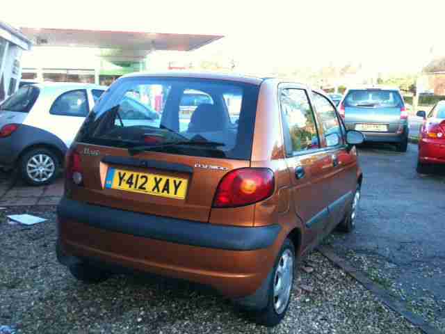 2001 Y Daewoo Matiz 0.8 SE SHORT MOT PX to clear