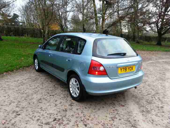 2001 (Y) HONDA CIVIC SE EXECUTIVE With 56,000 MILES ONLY, LEATHER HIGH SPEC. VGC