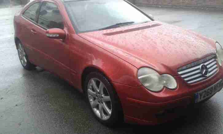 2001 Y MERCEDES C200 KOMPRESSOR AUTO ORANGE