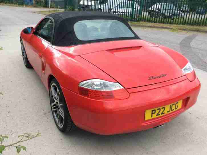 2001 Y REG PORSCHE BOXSTER 2.7 CONVERTIBLE IN GUARDS RED WITH 997 TURBO ALLOYS