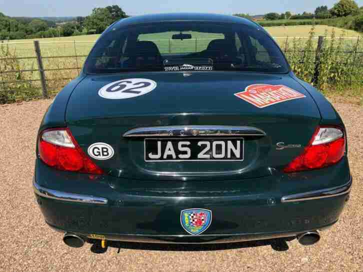 2001 Y reg Jaguar S-TYPE 3.0 V6 SPORT GREEN MANUAL CLASSIC RALLY RACE 130,000 M