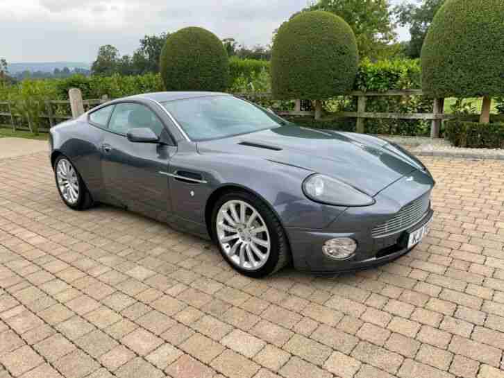 2001 ASTON MARTIN VANQUISH IN SOLWAY GREY 44K MLS WITH HUGE HISTORY FILE V.NICE