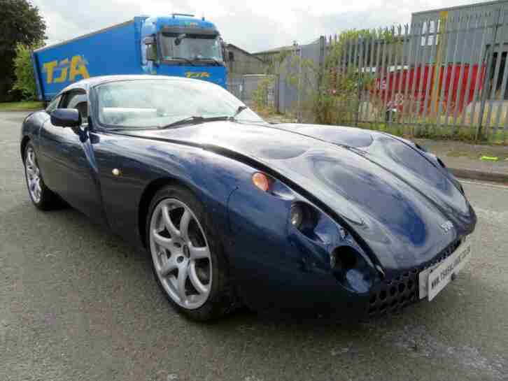 2001 TVR Tuscan 4.0 Speed Six 379 Convertible Blue Damaged Salvage