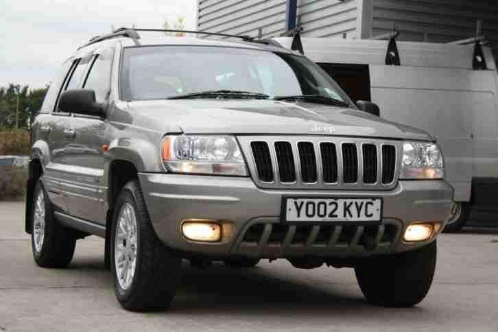 2002 02 Jeep Grand Cherokee 2.7 CRD Diesel Auto Limited Grey with Black Leather