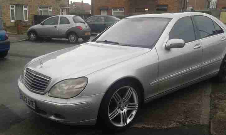 2002 02 MERCEDES S320 CDI AUTO SILVER LOOKS WELL AMG WHEELS