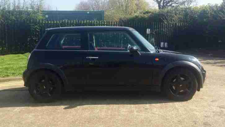2002(02) Mini Cooper 1.6 3dr Hatchback in Black, LONG MOT, ONLY 77K MILES, CLEAN
