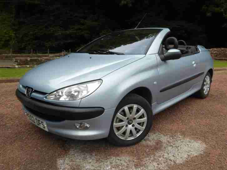 2002 02 Plate Sky Blue Peugeot 206 1.6 Coupe Cabriolet S , Only 35,000 Miles