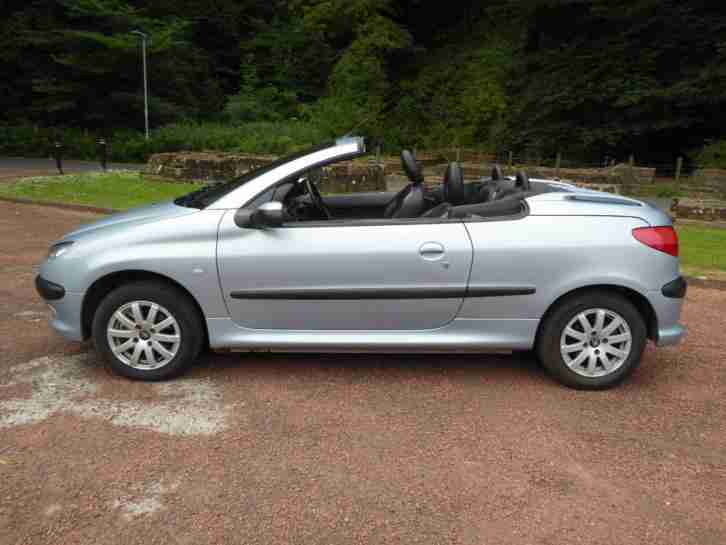 2002 02 Plate Sky Blue Peugeot 206 1.6 Coupe Cabriolet S , Only 35,000 Miles