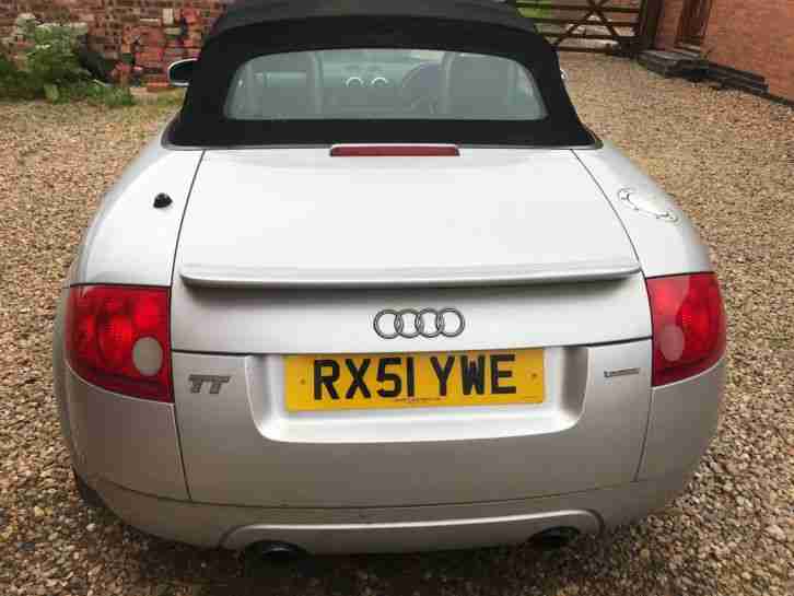 2002 51 AUDI TT 225 ROADSTER 1.8T CONVERTIBLE RUNS/DRIVES WELL SPARES OR REPAIRS