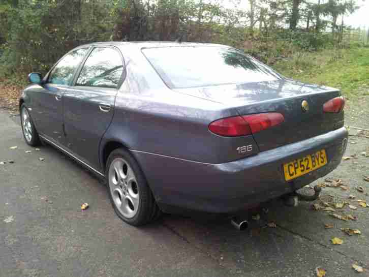 2002 52 ALFA ROMEO 166 2.0 T.SPARK METALLIC GREY LONG MOT HISTORY