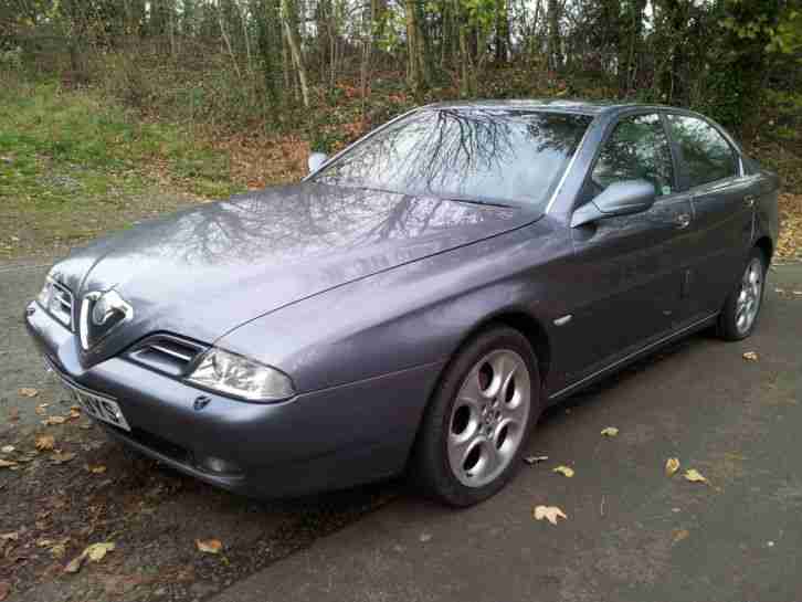 2002 52 ALFA ROMEO 166 2.0 T.SPARK METALLIC GREY LONG MOT HISTORY