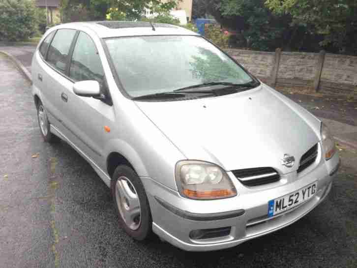 2002 52 NISSAN ALMERA TINO 1.8 SE IN SILVER WITH MOT APRIL 2016