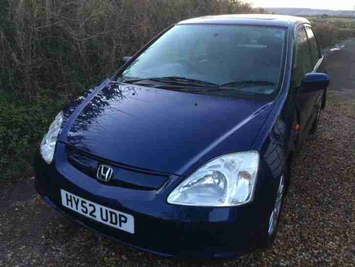 2002 52 Reg HONDA CIVIC VTEC SE EXECUTIVE A/C - ACCIDENT DAMAGED