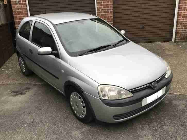 2002 (52) VAUXHALL CORSA 1.2 16V SILVER 3 DOOR