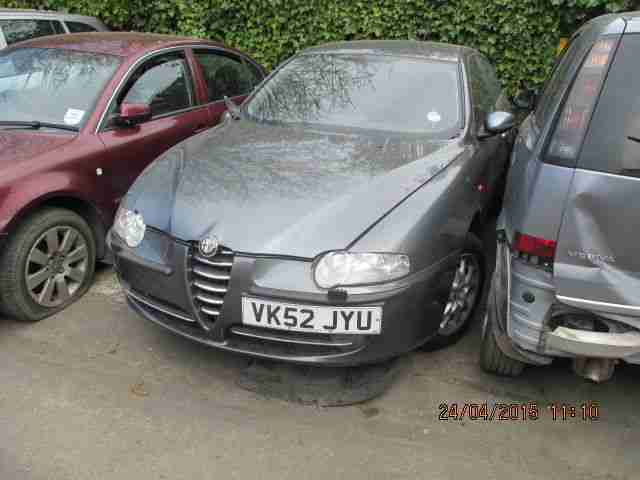 2002 ALFA ROMEO 147 T SPARK LUSSO GREY-BREAKING THIS CAR! PARTS AVAILABLE