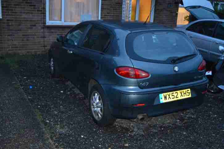 2002 ALFA ROMEO 147 T SPARK LUSSO GREY Spares or repair 3 day Auction