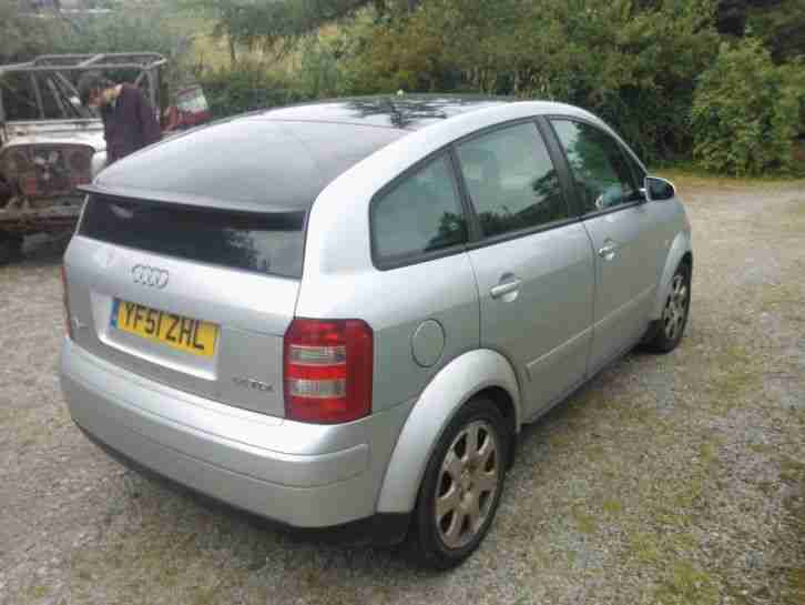 2002 AUDI A2 TDI SILVER ONE LADY OWNER FROM NEW