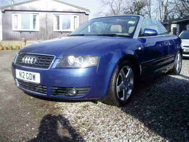 2002 AUDI A4 SPORT CABRIOLET AUTO BLUE