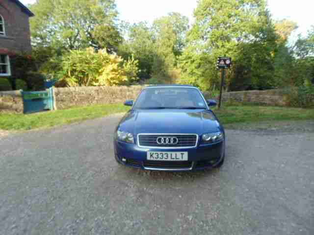 2002 A4 SPORT CABRIOLET AUTO BLUE ONLY