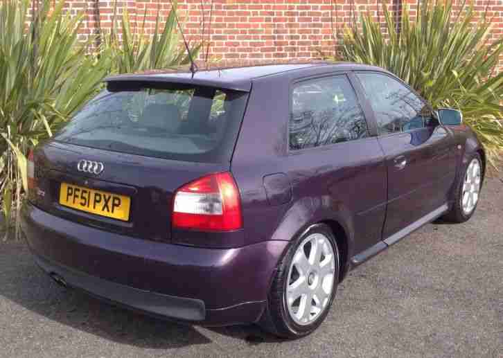 2002 AUDI S3 QUATTRO (225 BAM) RARE MAUVE/PURPLE/VIOLET WITH WHITE LEATHER