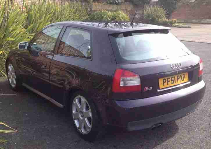 2002 AUDI S3 QUATTRO (225 BAM) RARE MAUVE/PURPLE/VIOLET WITH WHITE LEATHER
