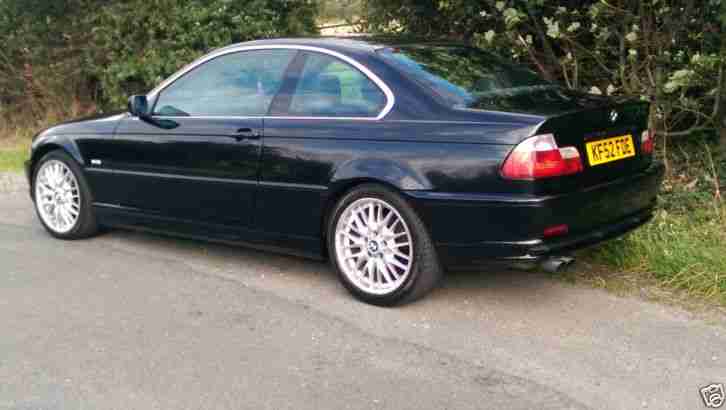 2002 BMW 320CI SE AUTO BLACK,FULL BLACK LEATHER,12 MONTHS MOT