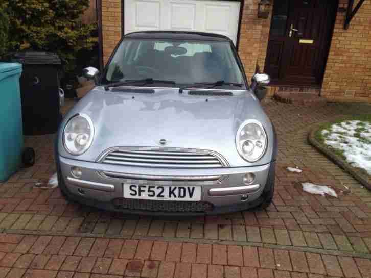 2002 BMW MINI COOPER SILVER, Spares or repair