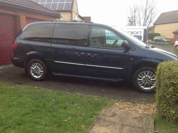 2002 CHRYSLER GRAND VOYAGER CRD LIMITED BLUE 7 SEATS