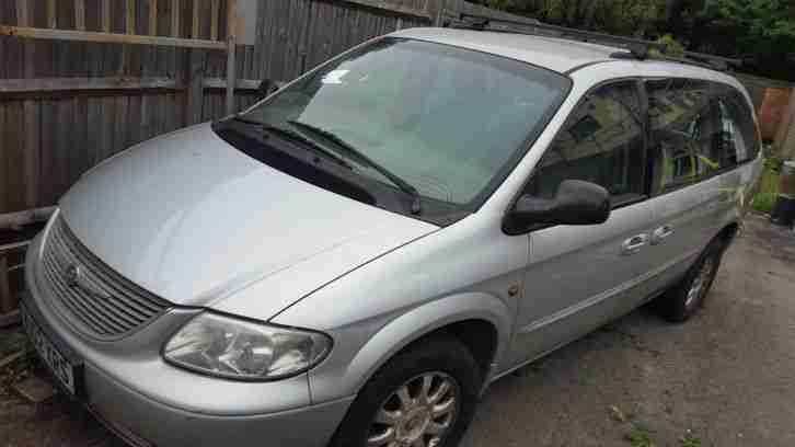 2002 CHRYSLER GRAND VOYAGER CRD LX SILVER SPARES OR REPAIR NEEDS CLUTCH