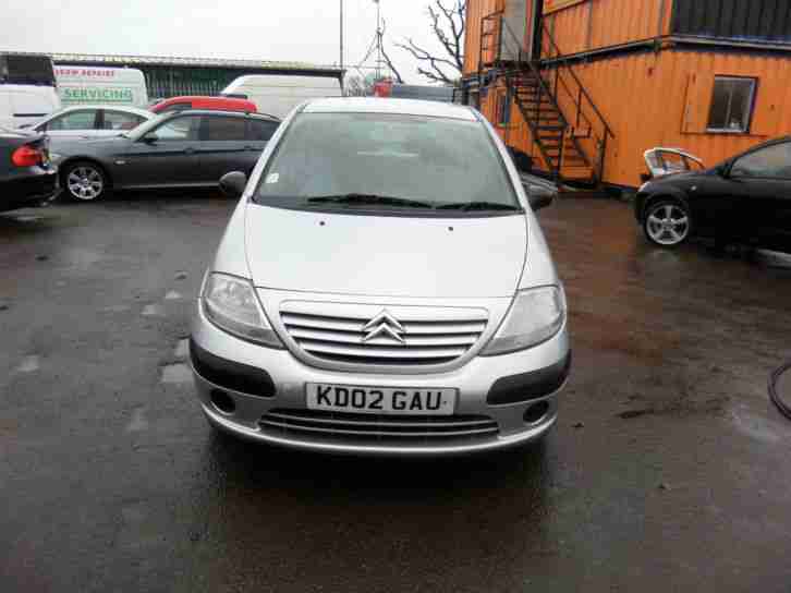 2002 CITROEN C3 1.4I PETROL 5 SPEED MANUAL LX MODEL SPARES OR REPAIRS!!!!!!!!!!!