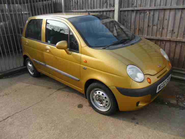 2002 DAEWOO MATIZ SE PLUS YELLOW