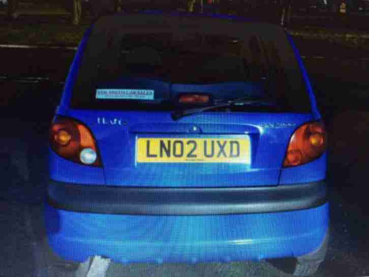 2002 DAEWOO MATIZ SE PLUS very low miles 26585 Mot till 12 feb 2017