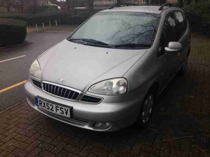 2002 DAEWOO TACUMA SX SILVER SPARES OR REPAIRS