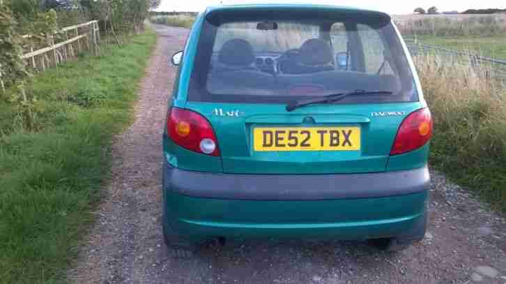 2002 Daewoo Matiz 800cc 5 door hatchback SE, low miles, perfect for learner