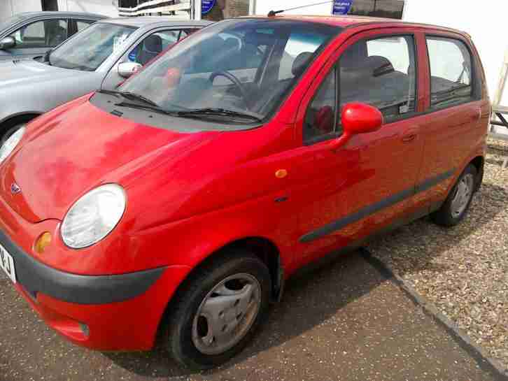 2002 Daewoo Matiz SE+ Only 46K Full Mot 5Dr Red low Insurance Group VGC