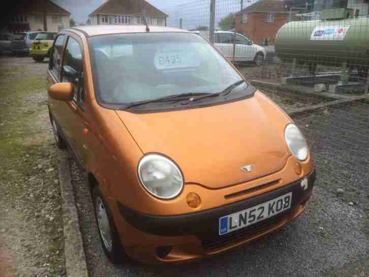 2002 Daewoo matiz s/e plus 5 door hatchback 796 cc