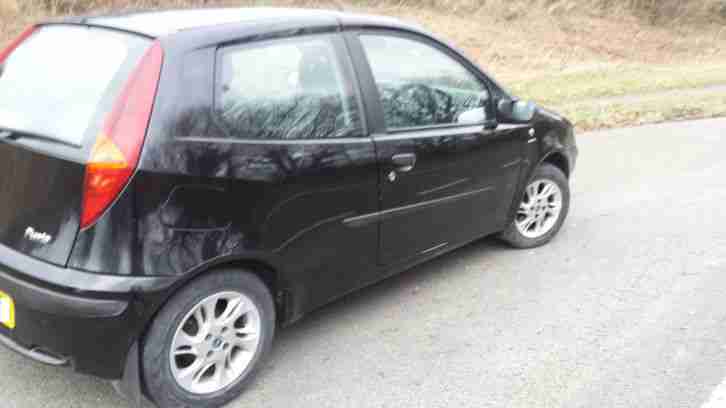 2002 FIAT PUNTO ACTIVE BLACK- FULL DEALER HISTORY- MOT AUGUST - GREAT COND